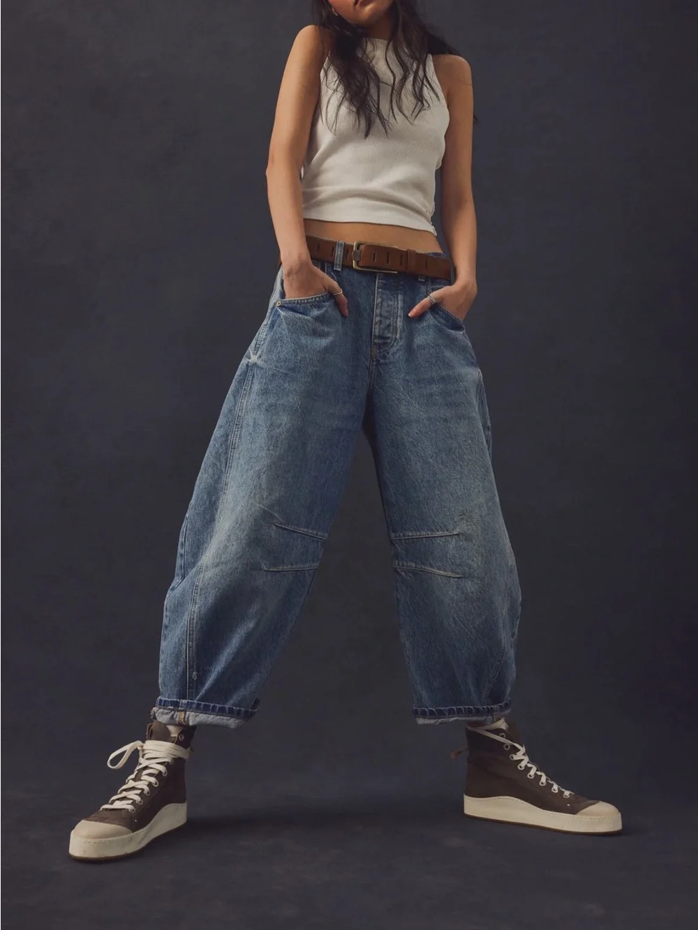NWT… Free people barrel jeans - Picture 3 of 14